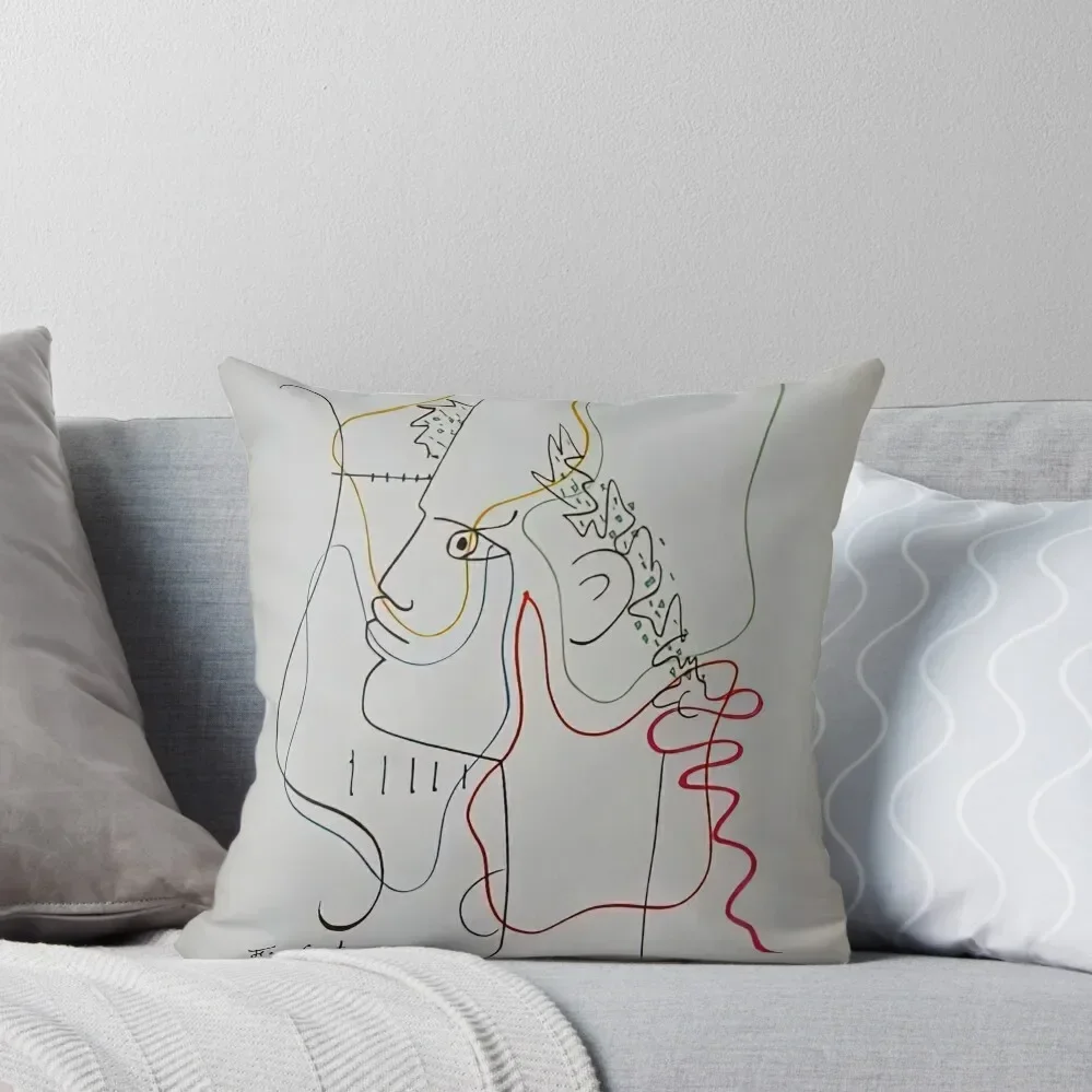 

jean cocteau artwork Throw Pillow Cushions Pillowcases Christmas Pillow Cases pillow