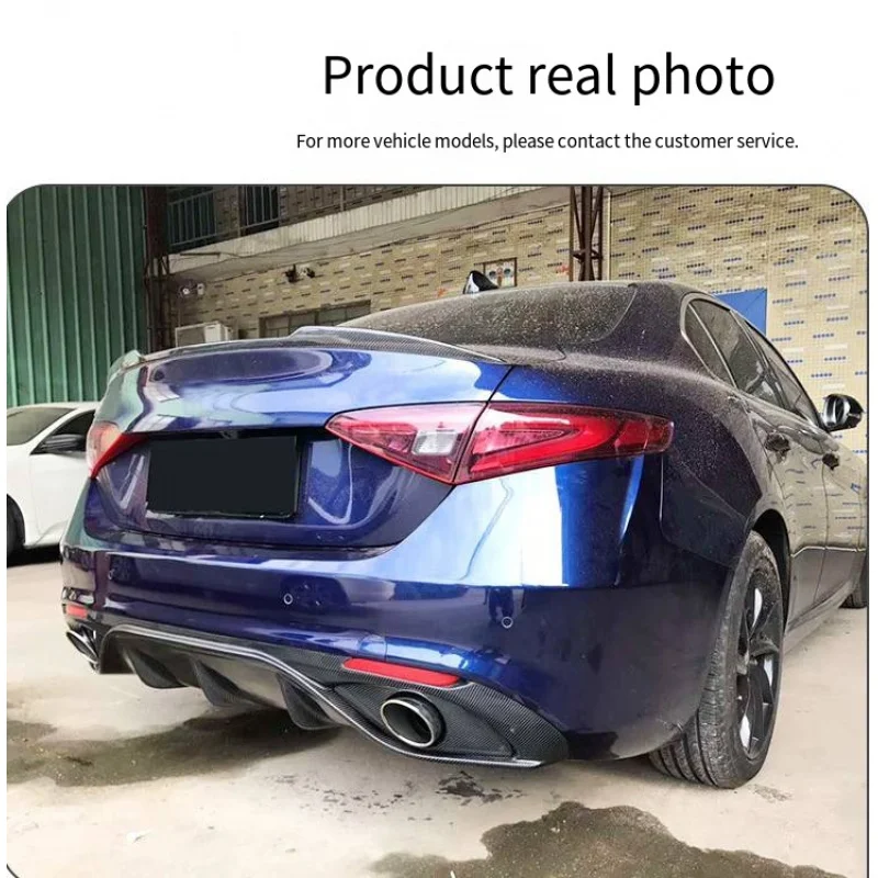 

High Quality Glossy Carbon Fiber Rear Lip Spoiler Fit For 2017-2019 Exterior Modification A