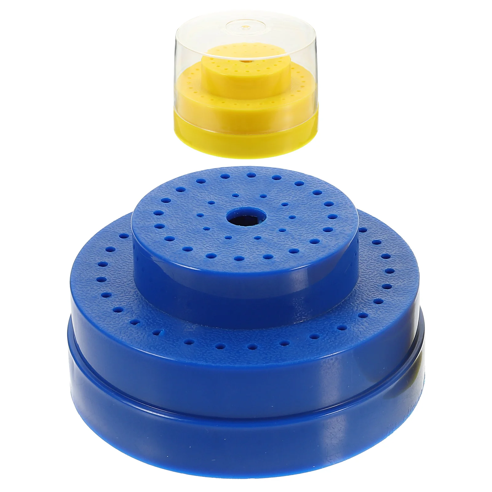 

60 Holes Nail Drill Bits Holder Plastic Storage St for Salon Home DIY Long Serving Time Grinding Heads Accessories