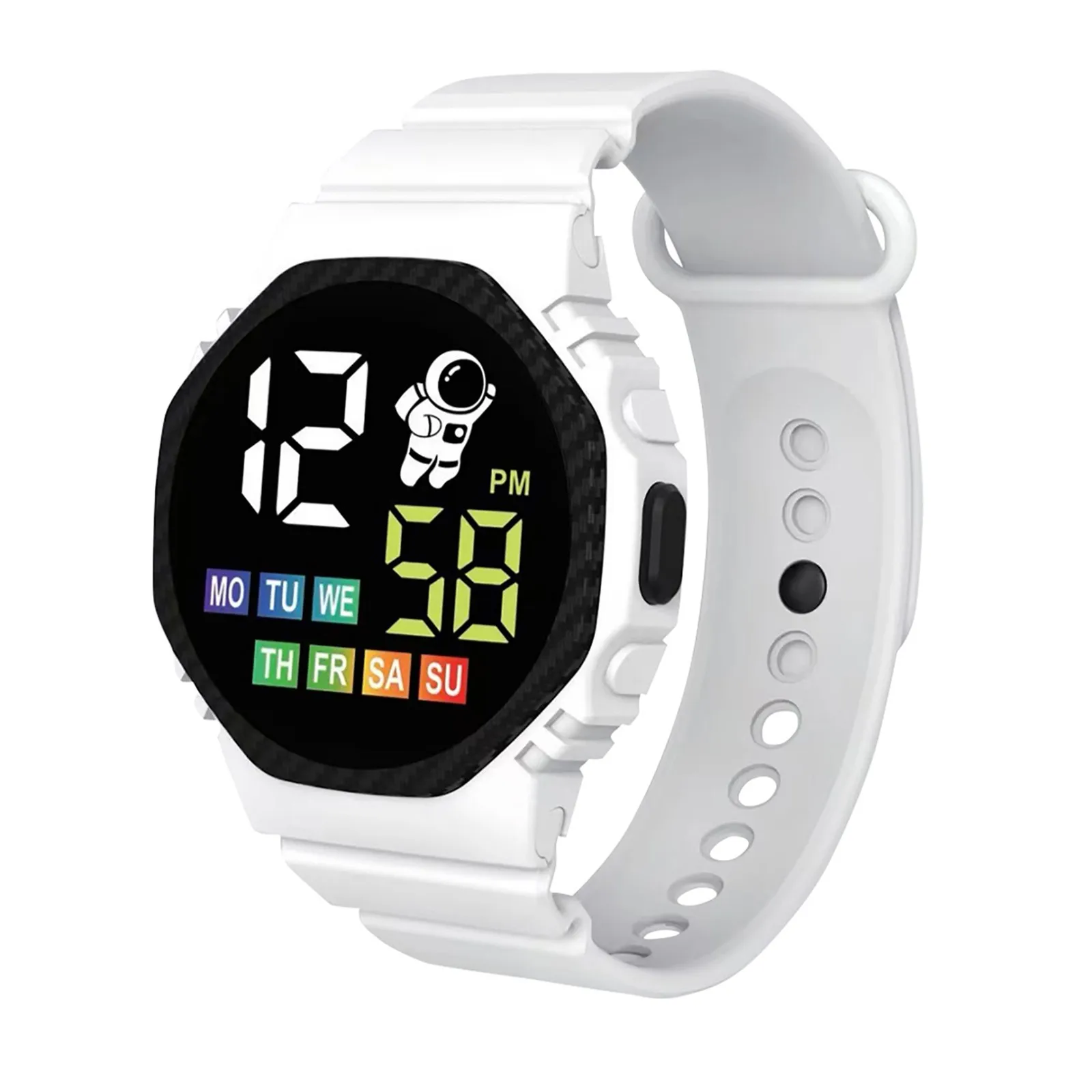 2024 LED Digital Watch For Kids Boys Sports Waterproof Watches Girls Silicone Digital Watch Casual Childrens Electronic Reloj
