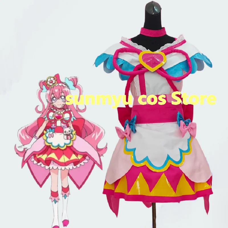 

nekocos Delicious Party♡Precure Yui Nagomi, Cure Precious Cosplay clothing Custom Size