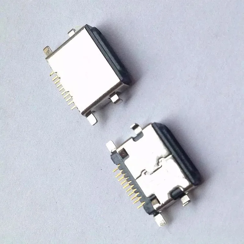 2Pcs For Apple Female Jack USB 5 6 7 Generation 5 6S 6Plus 10PIN Patch Front Plug Phone Connector Data Cable Jack Plug SMT DIP