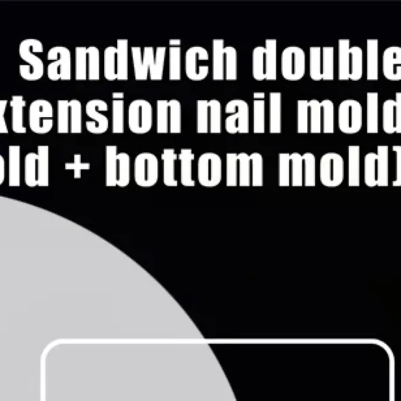 Sandwich Dual Nail Forms 240pcs 15size Extensions-Dual Forms Coffin Almond Nail Forms Top Mold Bottom Mold