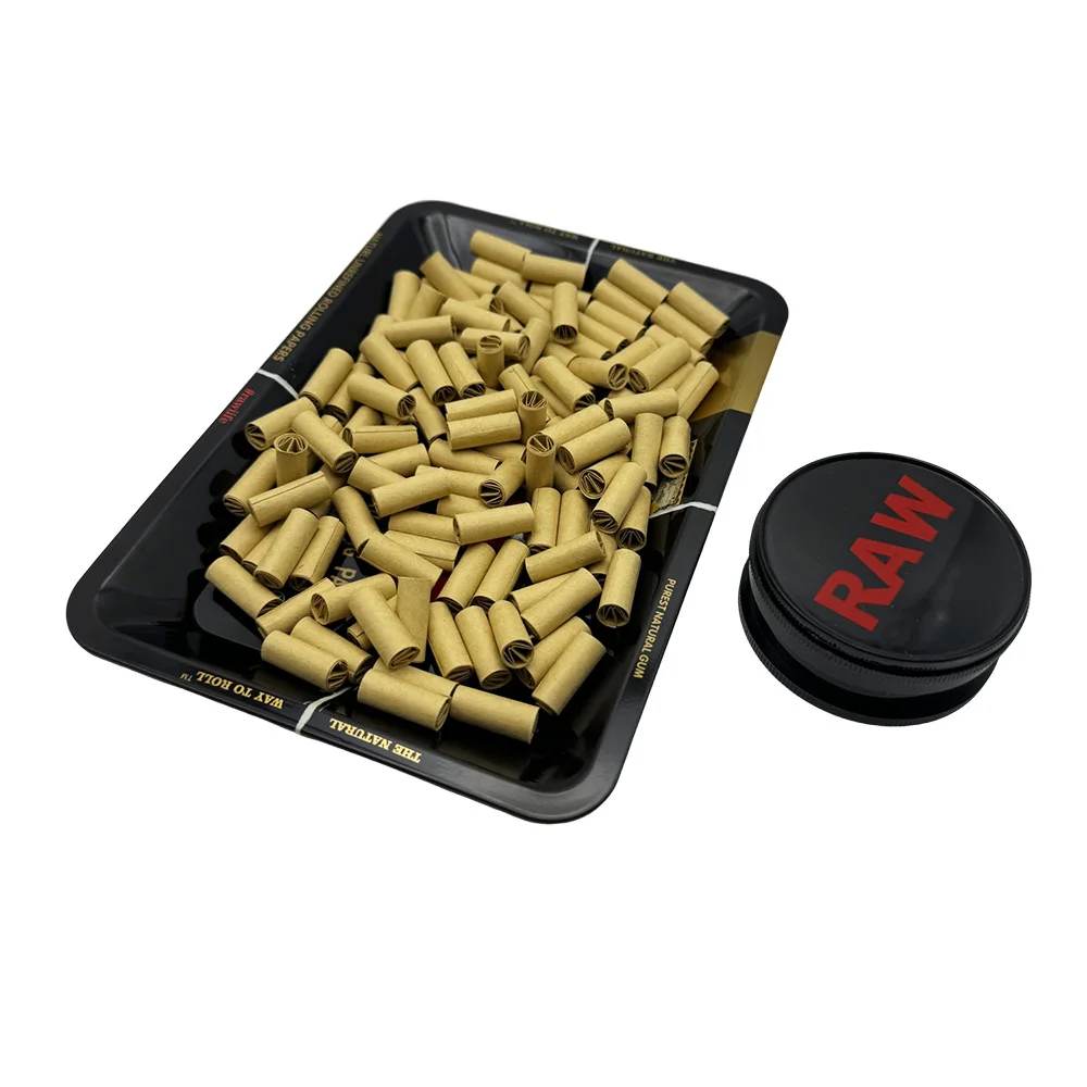18x12.5cm Metal Tobacco Rolling Tray Kit 60MM Plastic Herbal Grinder Set Rolling Grass Spice Crusher Smoking Accessories view 6