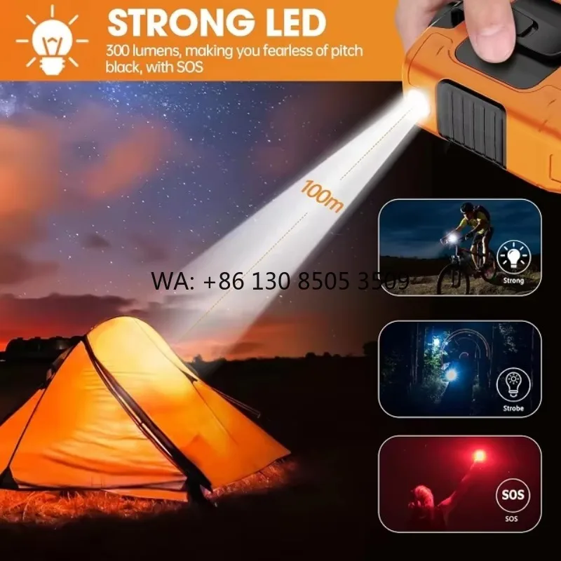 

Portable 10000mah Wearable Fan LED Leafless Waist Clip Three-Speed Indoor/Outdoor Travel Cooling Fan Emergency Power Battery