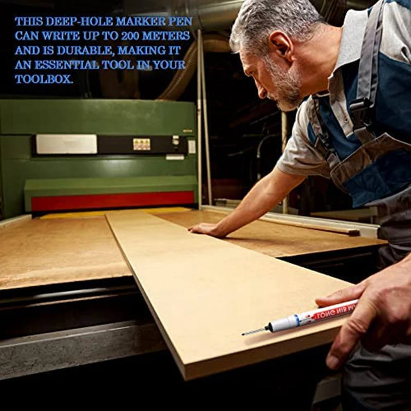 60ชิ้นอเนกประสงค์หลุมลึกปากกามาร์คเกอร์หลุมลึกปากกามาร์คเกอร์สำหรับการก่อสร้างตกแต่งเครื่องมือทำงานไม้