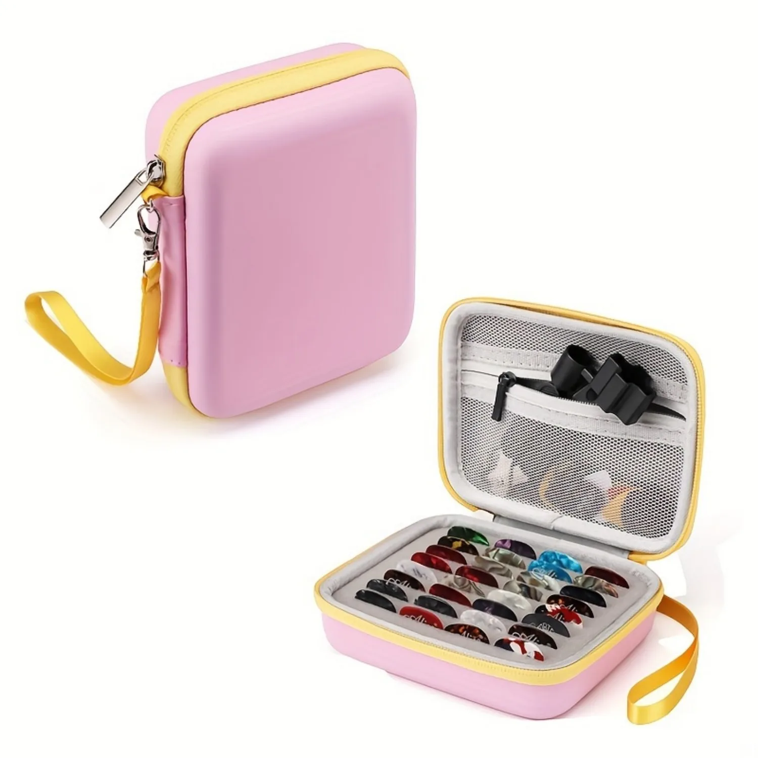 حافظة حامل اختيار الجيتار Liyacial متوافقة مع الحاجز، وحقيبة تخزين ملحقات الجيتار #3