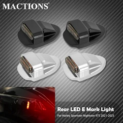 Motorcycle Rear LED Light E Mark Amber Turn Signal Indicator Brake Running Lamps For Harley Sportster Nightster 975 2021-2023
