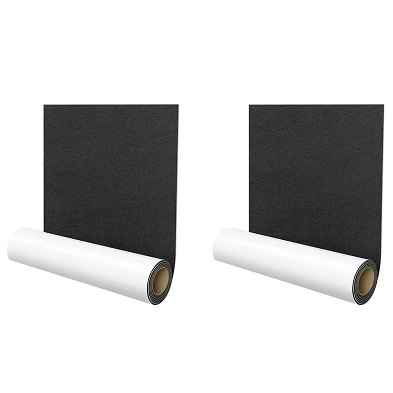 

2X Self-Adhesive Felt Gliders,40 X 150 Cm,Self-Adhesive Felt Pads, Multi-Purpose Adhesive Mat Tape Black