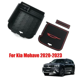 For Kia Mohave 2020-2023 Car Styling Central Armrest Storage Box Container Holder Tray Car Accessories Organizer