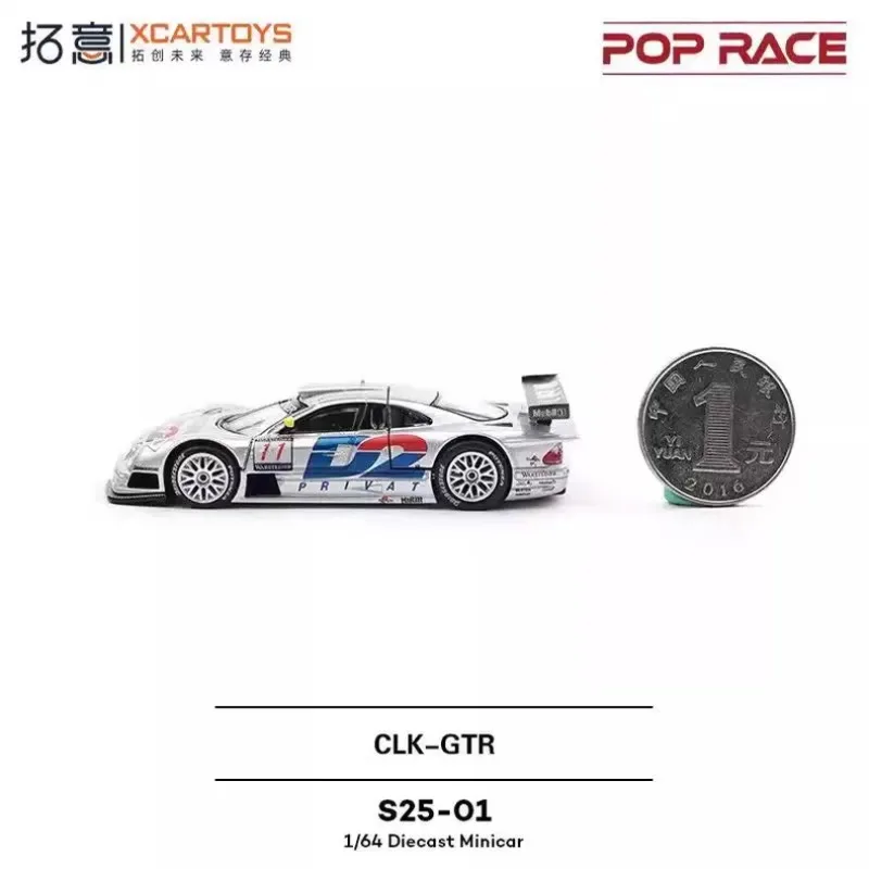 Design 1: 64 Alloy Replica Car Model - Mercedes CLK-GTR 1997 FIA GT Racing Livery - S25-01 Collectible Display Piece - Boys' Toy view 4