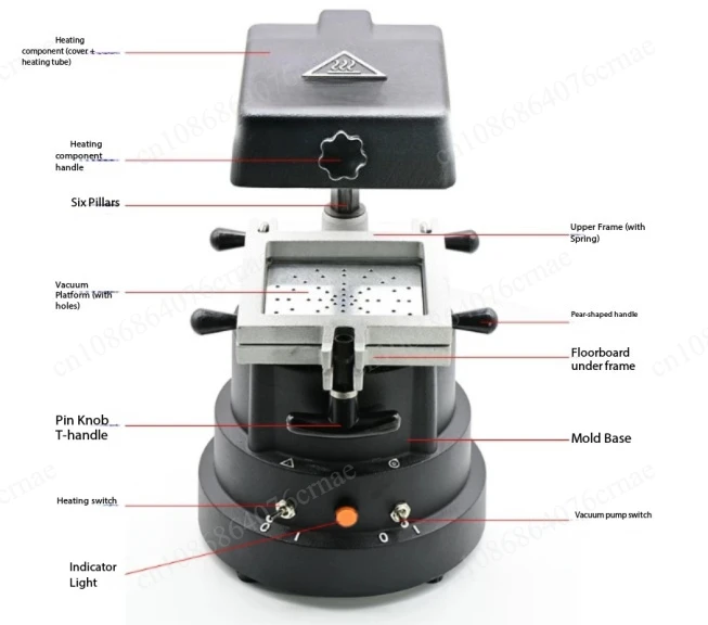 Material Making Tools 1200W Lamination Machine Vacuum Forming Molding Machine