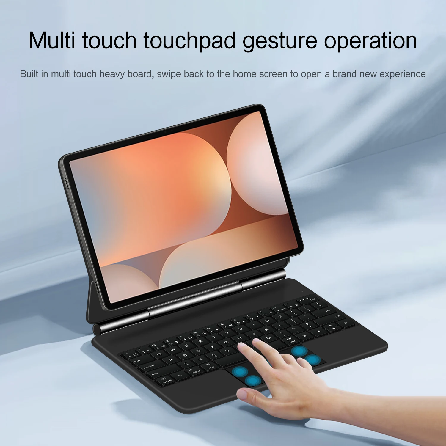 HUWEI Magic Keyboard Case For Samsung Galaxy Tab S10+ S10 Plus S9 S9+ S9 FE Plus Tablet Magnetic Case Smart Keyboard Cover Folio