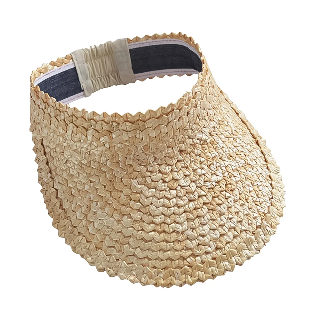 

Hollow Design Wide Brim Peaked Sunhat Summer Beach Sun Protection Cap Lightweight Breathable for Park Travel Summer Hat