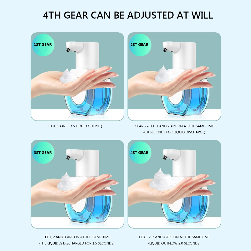 

Настенный дозатор для пенного мыла с индукционным датчиком, инфракрасный, перезаряжаемый, экологичный, для ресторанов, дома, общественных мест
