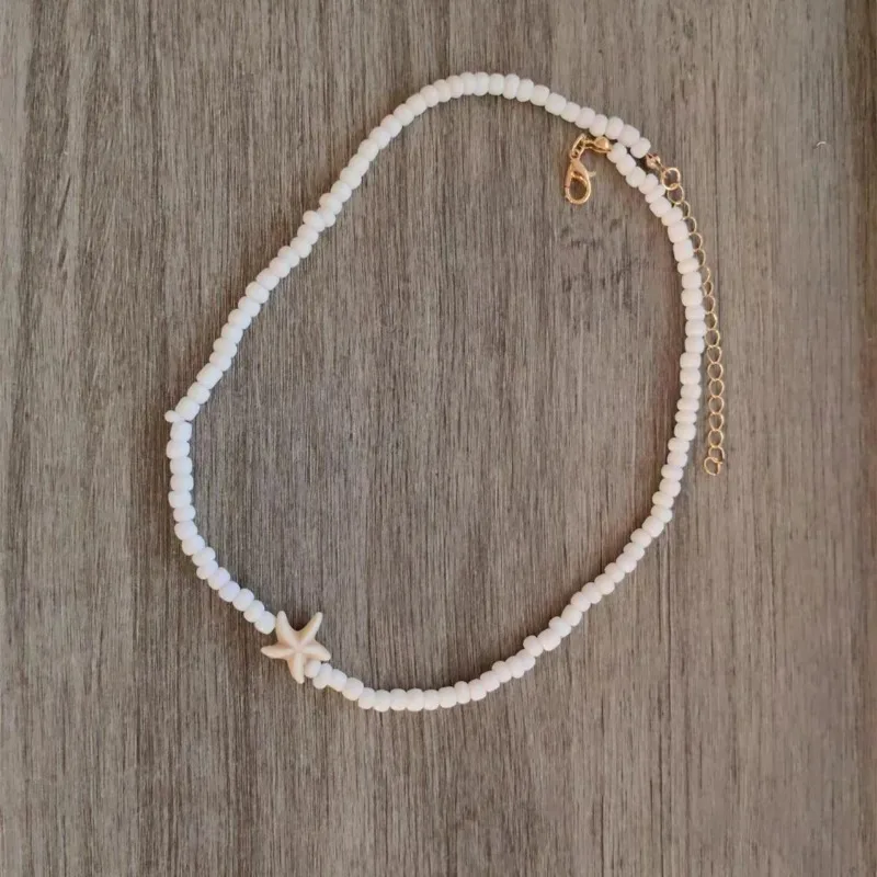Tidepool Starfish Necklace, Beach Boho Jewelry Gift