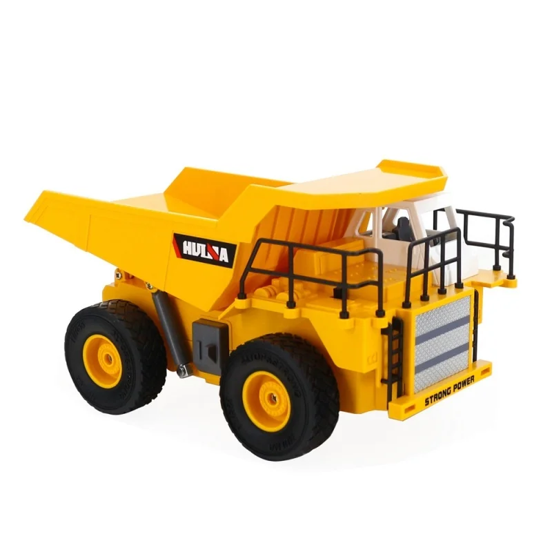 Huina 1:24 Simulation 6 Channel 2.4ghz Signal Trumpet Remote Control Electric Dump Truck Project Car Toy Model To Boys Gift