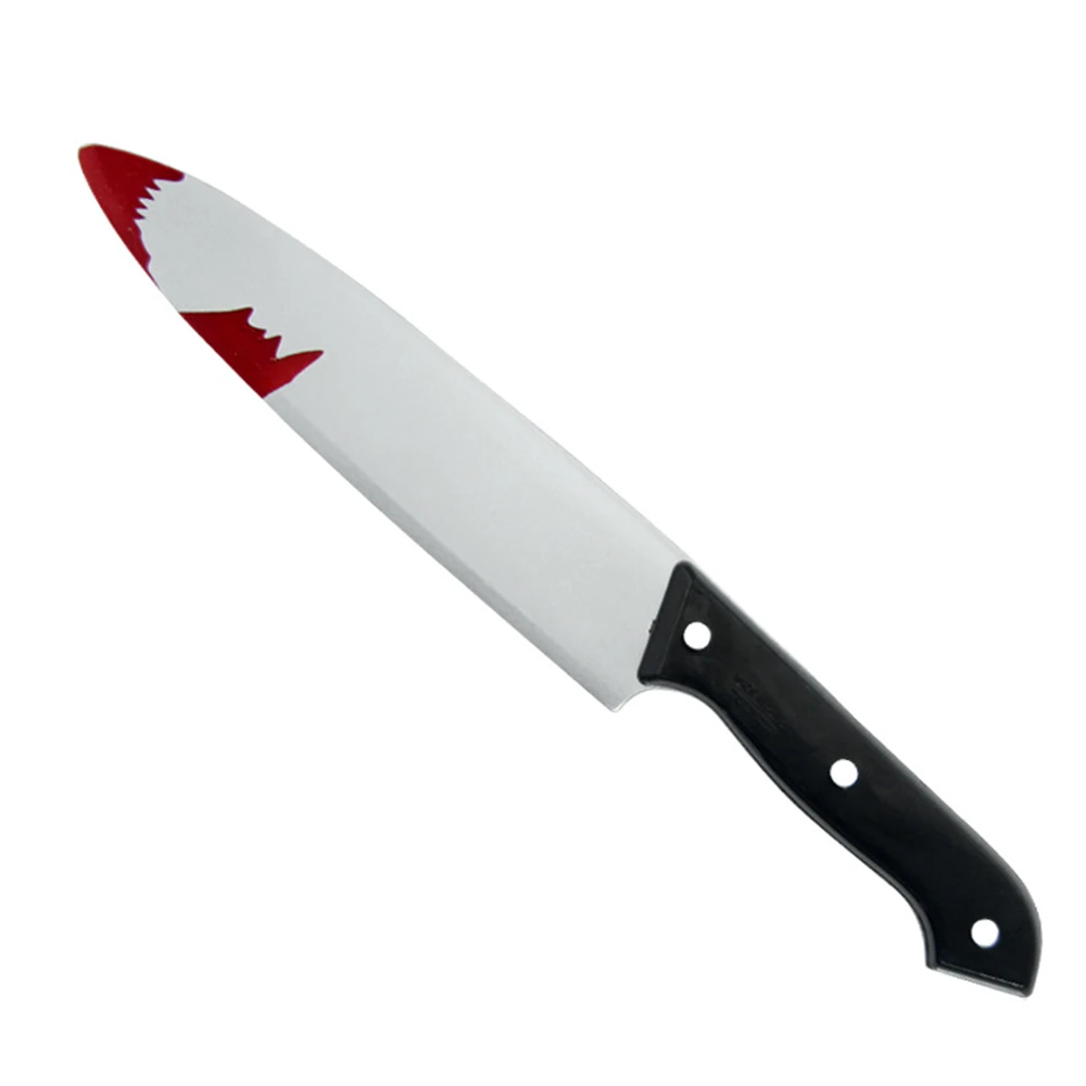Couteau Ensanglanté 30 cm Réaliste en Plastique – photo 5