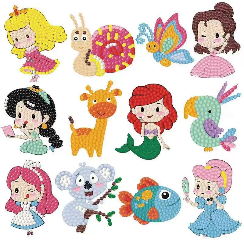 

New Arrival My Little Pony DIY Diamond Painting Stickers, Cute Rainbow Pony Cartoon Design, Creative Handmade Gifts for Girls