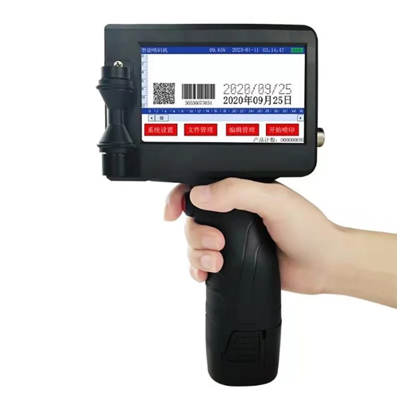 

Smart Handheld Inkjet Printer Portable Automatic Date Printer Coding Machine Label Barcode QR Code Coding