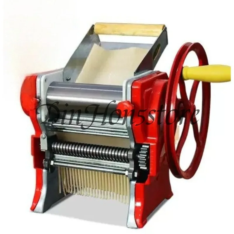 Stainless Steel Hand Crank Noodle Maker Manual Pasta Machine Household Dough Roller Press for Spaghetti Dumpling Wrapper