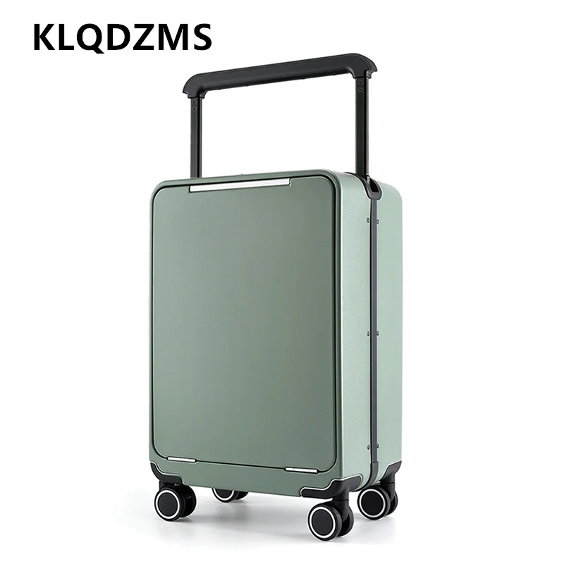 KLQDZMS Laptop Suitcase Front Opening Boarding Case Multifunctional Trolley Case 20