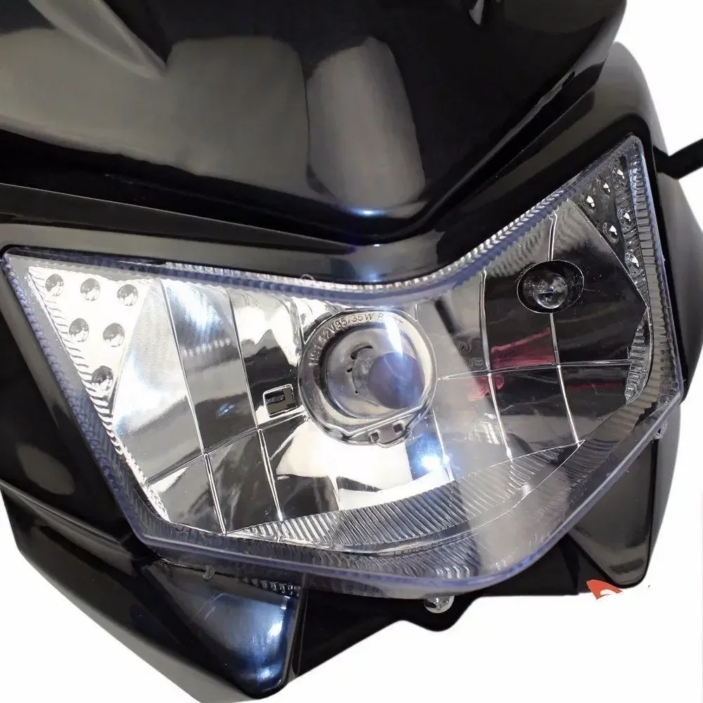 Orange Off Road Dirt Motorcycle Headlight For Honda Kawasaki Suzuki Yamaha