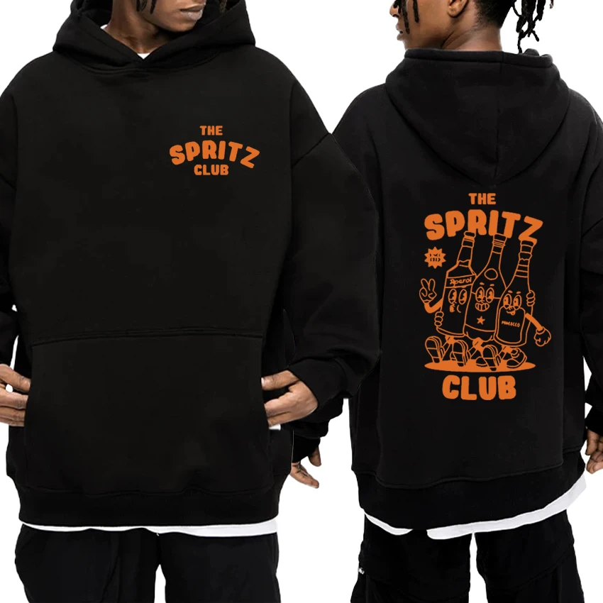 

Autumn Winter Aperol Spritz Club Espresso printed fashion Hoodie New Unisex Fleece Casual Sweatshirt Men women harajuku pullover