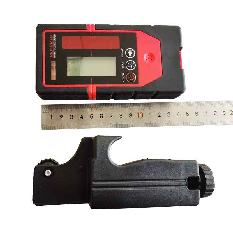 Heipoe JP2008 Laser Level Detector Green and Red Laser Lines Receiver with Two-Sided LED