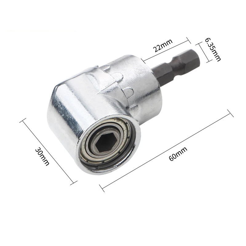 1pcs Hex Bit 105 Degree Angle Screwdriver Socket Holder Adapter Turning Bit Adjustable Bits Drill Angle Screwdriver Batch Head
