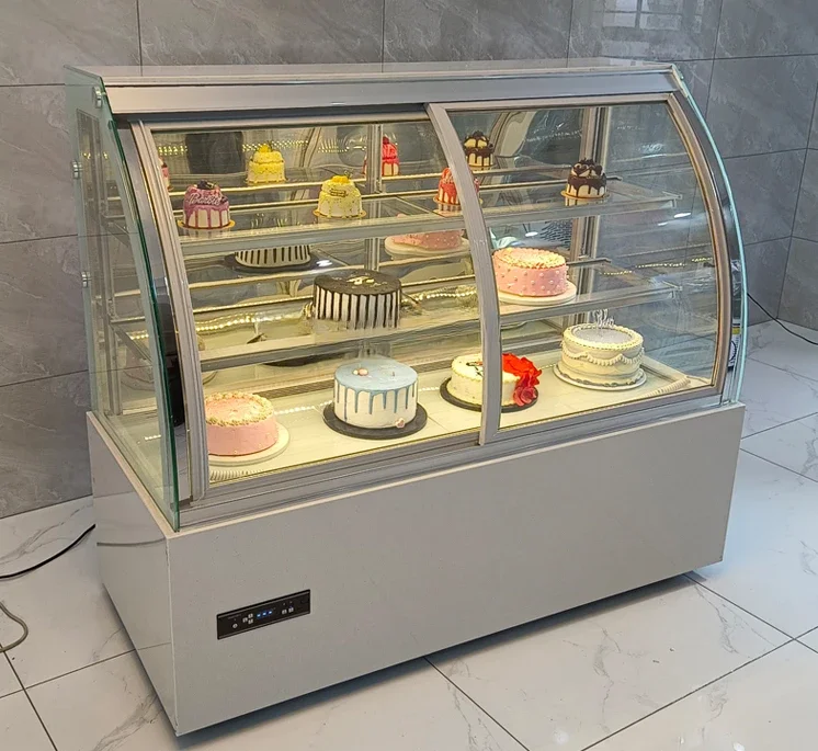 Refrigerated display cabinet small commercial pastry mousse dessert fruit cooked food air-cooled fresh-keeping freezer