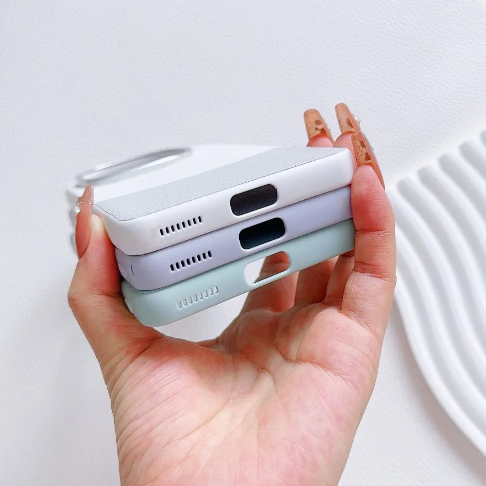 حافظة لهاتف VIVO IQOO 13 Pro موضة جديدة من جلد البولي يوريثان غطاء خلفي واقٍ لهاتف IQOO 12 Pro 13Pro غطاء كامل للهاتف