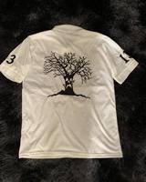 Haunted Mound Polo Shirt Embroidered Devil Tree Graphic Hip Hop Short Sleeve Shirt Y2k Men Casual Cotton Top Baseball Clothing