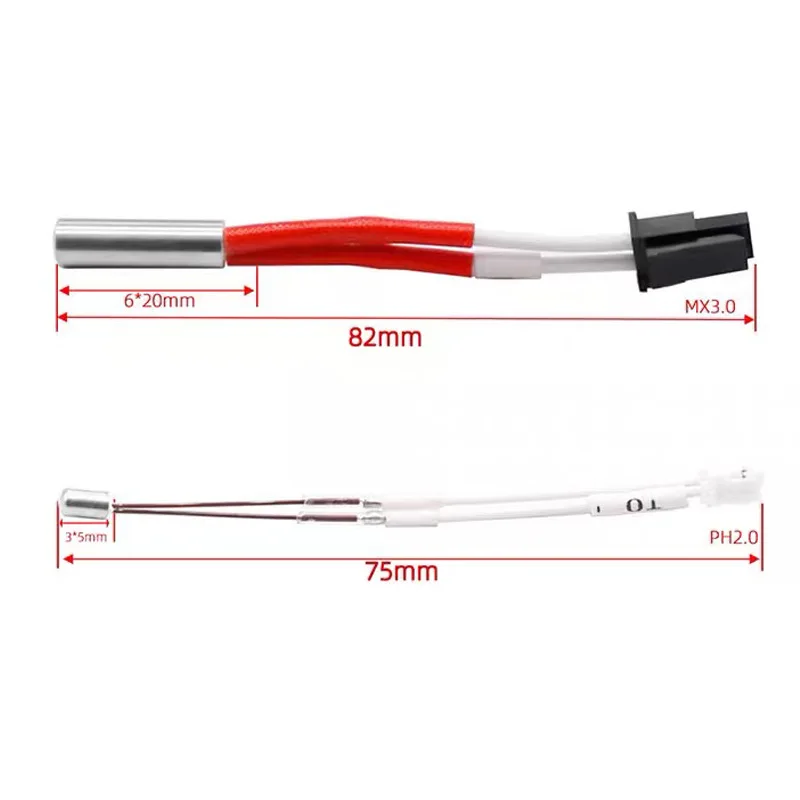 3D Printer Accessories Anycubic Kobra 2 Extrusion Head Heating Rod Thermal Kit 24V60W High Temperature Resistant