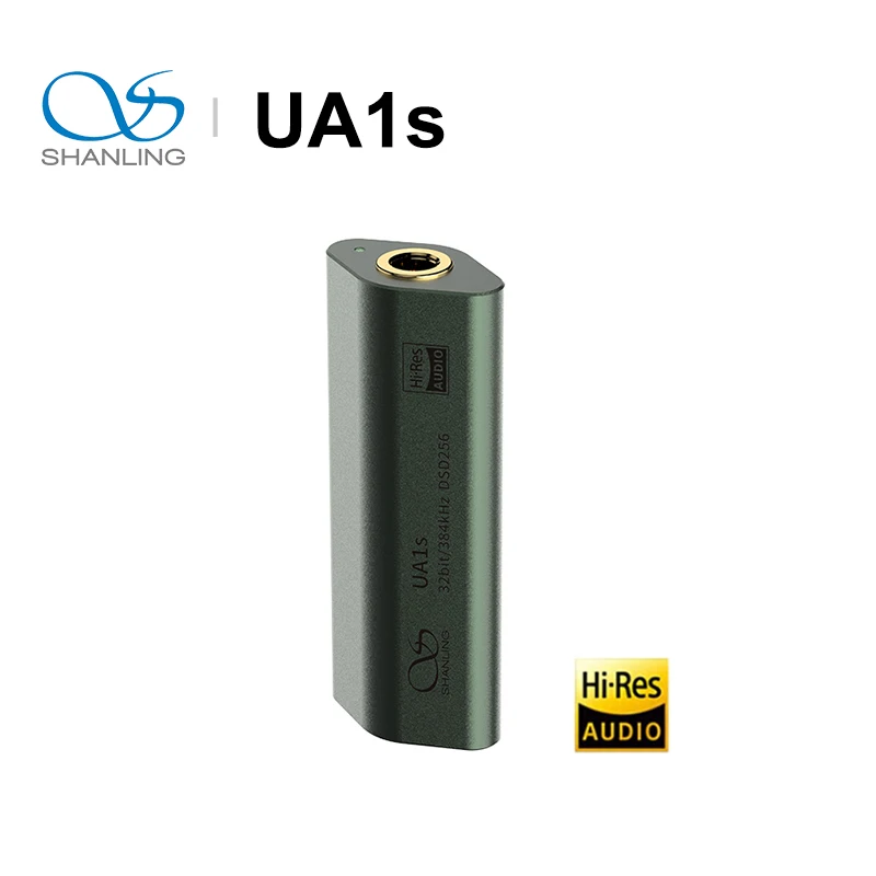 

SHANLING UA1s Hi-Res Audio USB-C to 3.5mm USB DAC AMP Headphone Amplifier ES9219C chip with TC-TC cable PCM384 DSD256