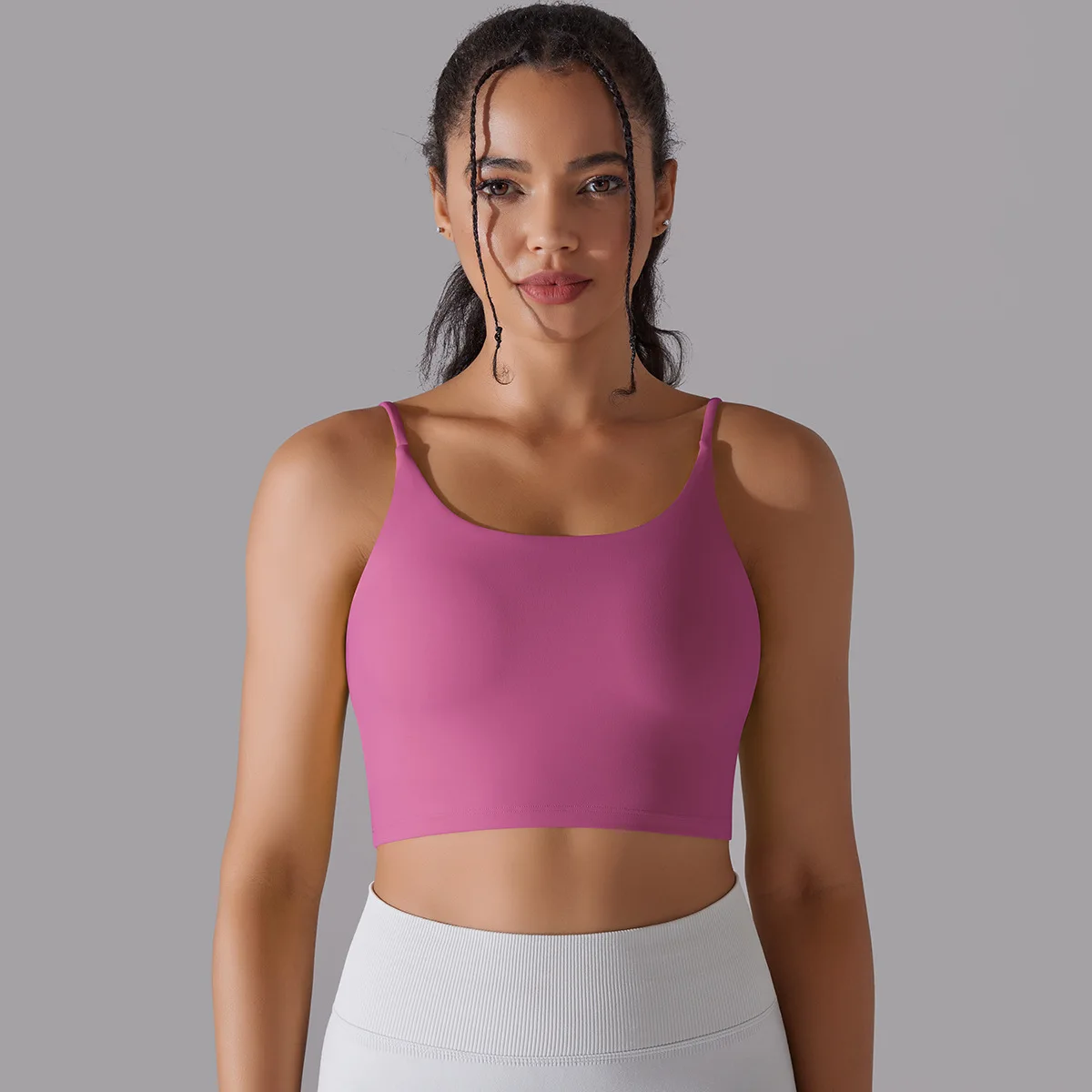 Lycra Yoga Sling Bra Fitness Vest Outside Wearing Crop Top Female Lingerie Gym Push-Up Sports Bra Women Underwear Bralette Mujer