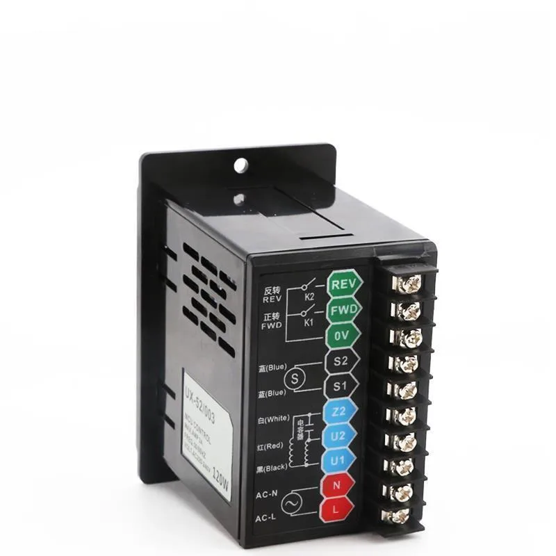 UX52 120W Electric Motor Speed Controller with Digital Display Multifunctional AC Reduction Electronic Switch for Motor Control