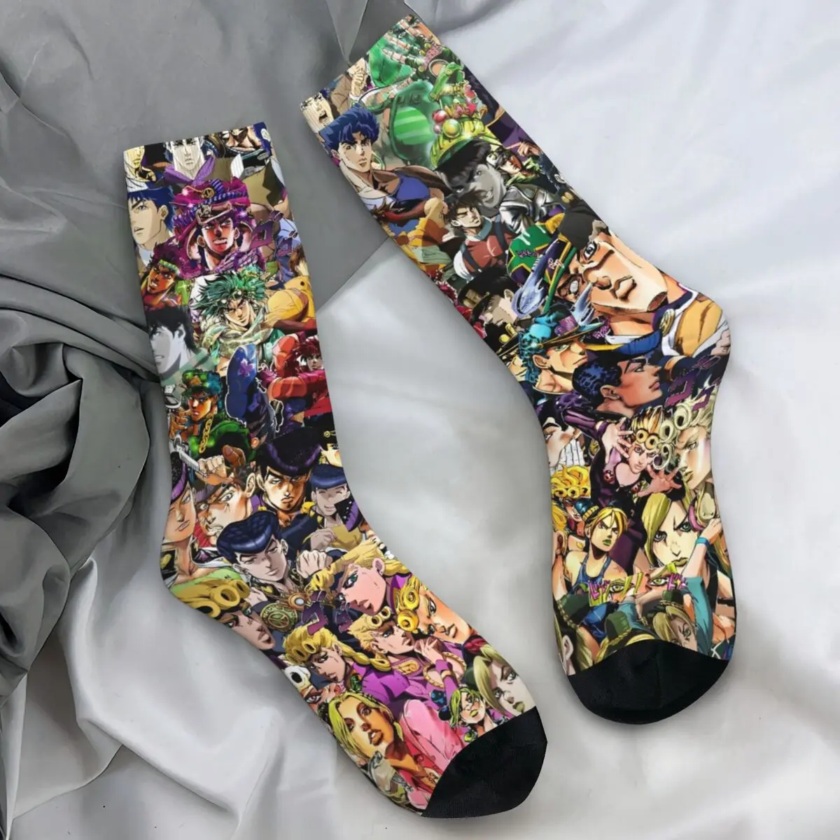 

Чулки JoJos Bizarre Adventure, пара японских носков манга, удобные забавные носки, зимние противоскользящие носки для скалолазания, идея подарка