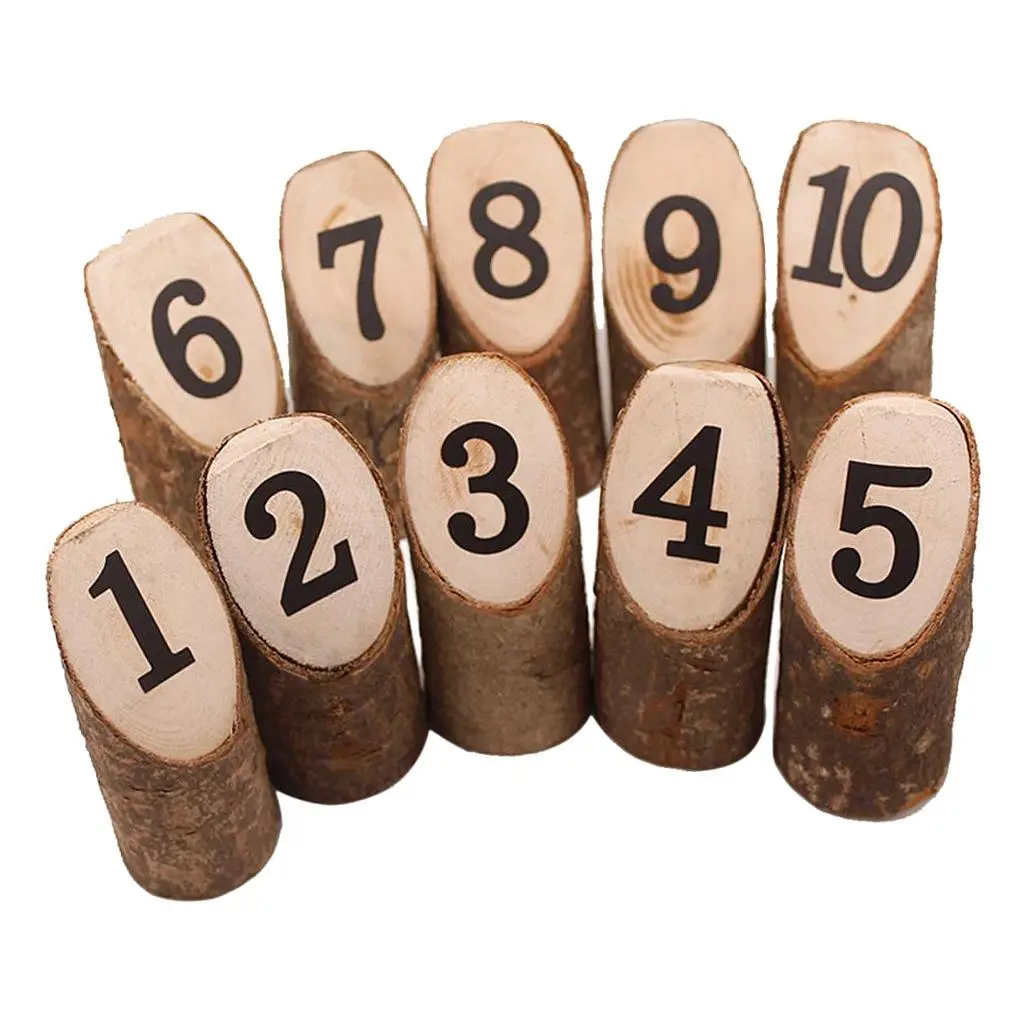 

Деревянные номерки для столов, держатели для карточек из натурального дерева, клипсы для фотографий для свадеб, вечеринок, ресторанов, украшения помещений