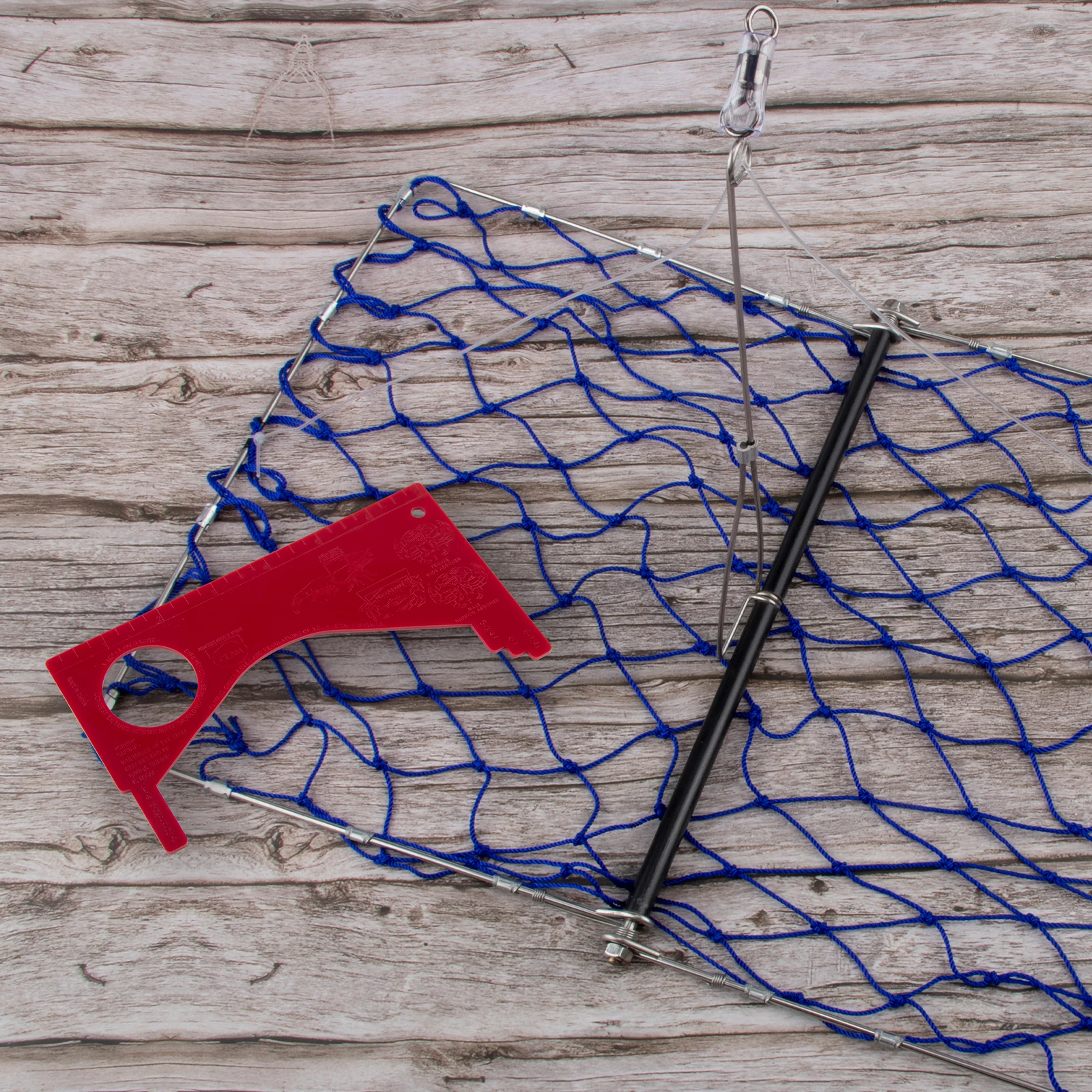 

Foldable Crab Trap with Gauge and Bait Clip Castable Crab Crawfish Trap Snare Crabbing Net for Crayfish Lobster Minnow