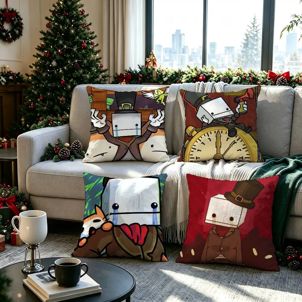 BattleBlock Theater  Double-sided printed pillow cover Solid color minimalist pillowcase, fits all bedroom styles