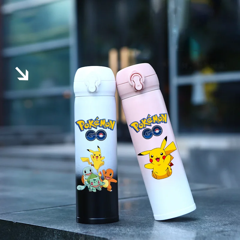 

Cartoon Anime Pokemom Pikachu Children 500ml 304 Stainless Steel Portable Automotive Vacuum Thermos Cup