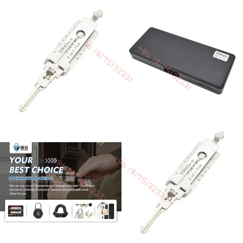 

Lishi Tools Hu92 Mit11 Nsn14 Toy43 Hu46 Ym28 Hy15 Hu64 Hu66 Cy24 2 in 1 Auto Pick and Decoder Locksmith Tools