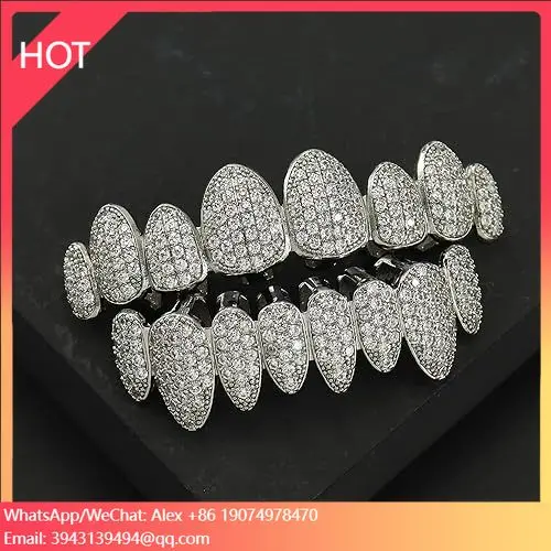 

Fashionable Hop 925 Sterling Silver Teeth Grillz Silver Plated And Sterling Silver Plated For Unique Hop Looks