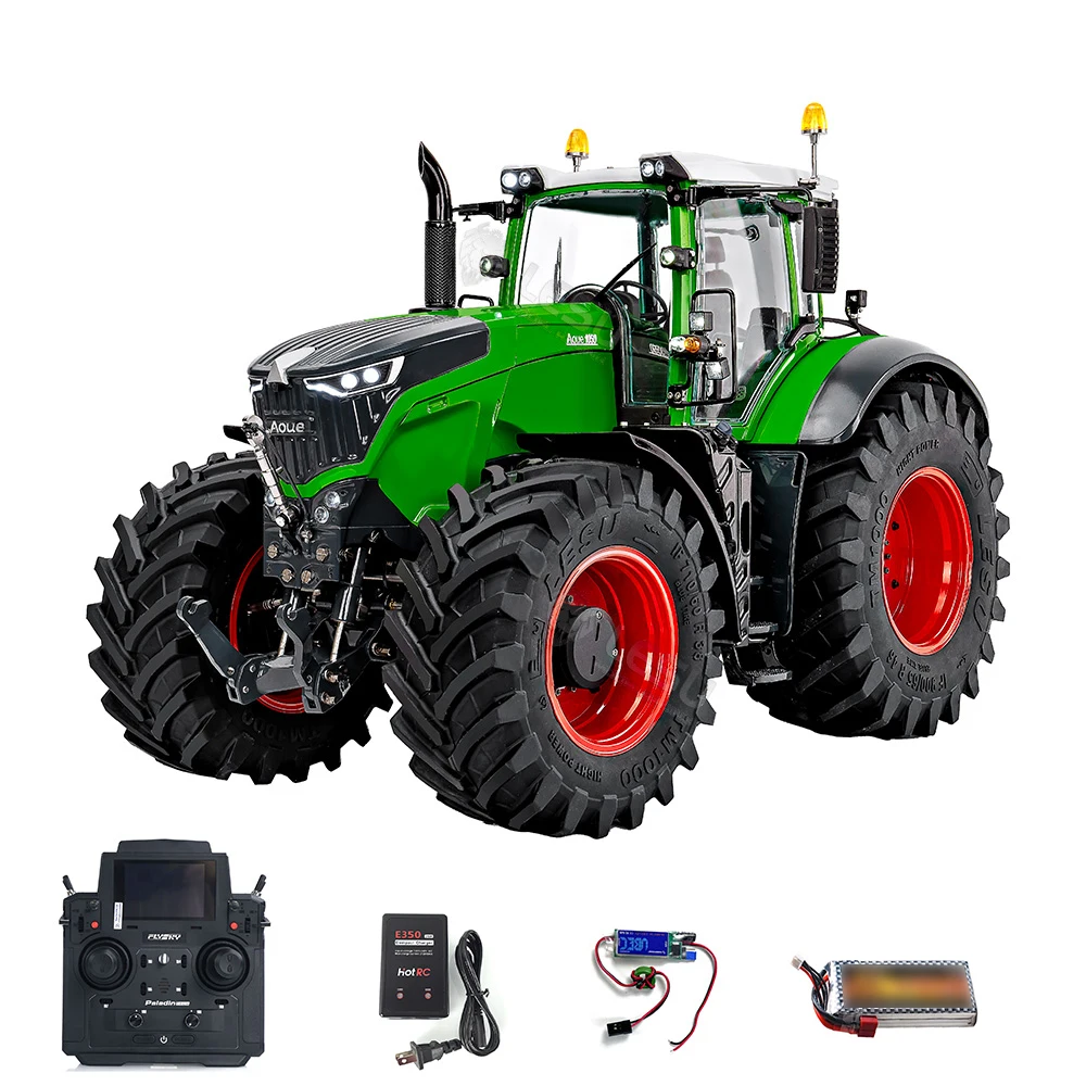 Toy LESU AOUE 1050 4x4 1/14 Metal Hydraulic RC Tractor Car PL18EV Lite XE Radio Updated Light Sound Trucks Vehicle Model for Boy