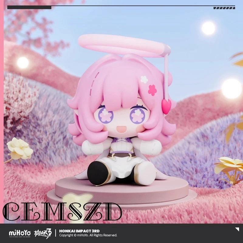 

[Genuine] Game Honkai Impact 3RD Elysia Huggy Good Smile Cartoon Figurines Anime Desktop Ornaments Cosplay Props Halloween Gifts