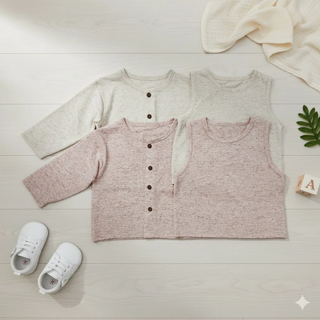 

SeasonSea комплект из двух предметов, детская одежда для детей от 0 до 2 лет, дышащий детский комплект на бретелях и пальто, весенне-летняя верхняя одежда, кардиган из чистого хлопка