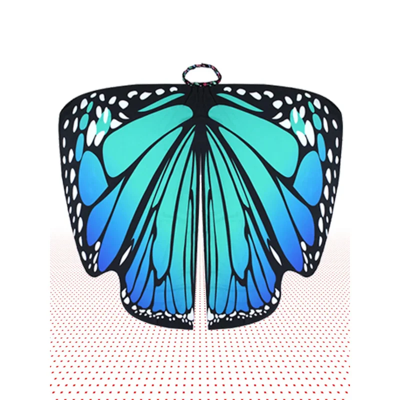 Cos Butterfly Cloak Decoration Spinning Cloak European and American Belly Dance Big Butterfly Wings Novelty and Cute