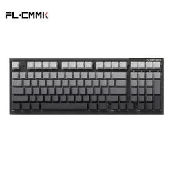 FL·ESPORTS MK870 Side-engraved Mechanical Keyboard Russian Korean Keycaps Hot-Swap 87 Key Customization Keyboard for Game Office