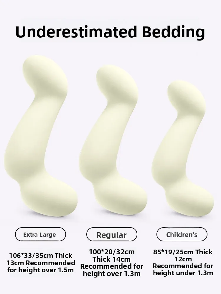 Modern Minimalist Memory Foam Pillow for Side Sleeping Men Women Pregnant Women Removable Cover Long Pillow for Bedroom